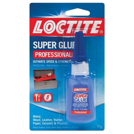 Loctite Super Glue, Professional Series, .71 fl oz., Bottle 1365882